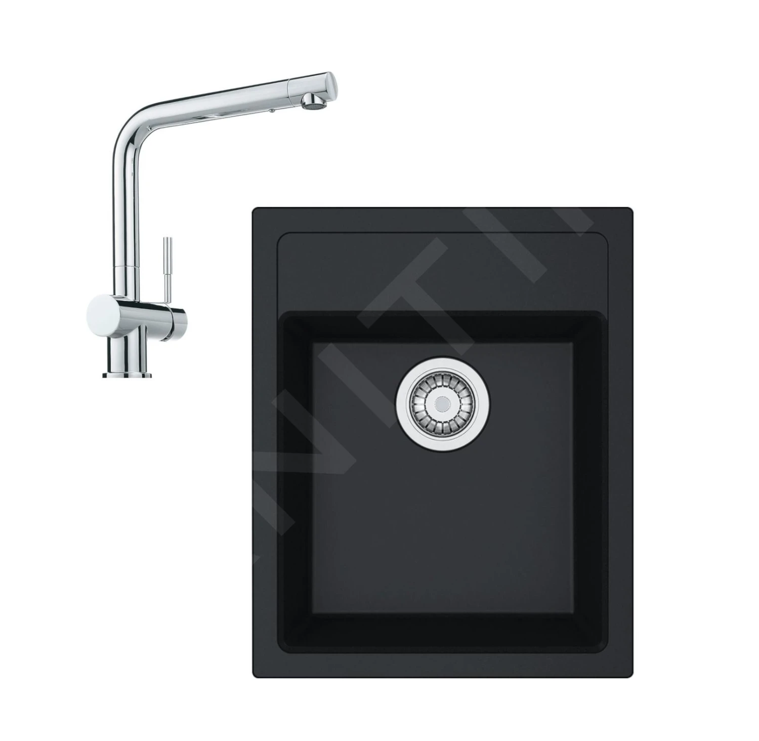 Franke Conjuntos De Cocina - Conjunto De Cocina T50, Fregadero De Tectonite SID 610-40 Y Grifo Samoa, Negro/cromo 114.0508.358 3 Franke Conjuntos De Cocina - Conjunto De Cocina T50, Fregadero De Tectonite SID 610-40 Y Grifo Samoa, Negro/cromo 114.0508.358