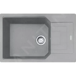Franke Urban - Fregadero De Fragranite UBG 611-78 BB, 780x500 Mm, Piedra Gris 114.0652.561