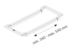 Franke Accesorios - Soporte Telescópico ALL-IN , Plástico Negro/acero Inoxidable 133.0655.059 -Franke 0c6da2b7891293eb161acf10