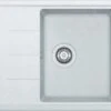 Franke Basis - Fregadero De Fragranite BFG 611-62, 620x500 Mm, Blanco Hielo 114.0285.103