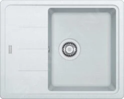 Franke Basis - Fregadero De Fragranite BFG 611-62, 620x500 Mm, Blanco Hielo 114.0285.103