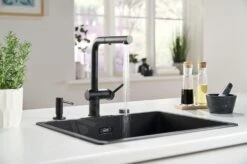 Franke Active New - Grifo De Fregadero FN 6110.901 Con Ducha Extraíble, Negro Mate 115.0653.382 -Franke 128d766c6e20e3535876d8a2