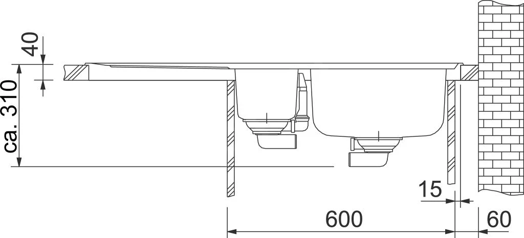 Franke Neptun - Fregadero De Acero Inoxidable NEX 651/7, 1000x510 Mm 101.0120.276 5 Franke Neptun - Fregadero De Acero Inoxidable NEX 651/7, 1000x510 Mm 101.0120.276 - Imagen 3