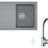 Franke Conjuntos De Cocina - Conjunto De Cocina G56, Fregadero De Granito BFG 611-78, Piedra Gris + Grifo FG 650, Cromo 114.0323.879 -Franke 16d2ac1d5b7bc6eca11c4995