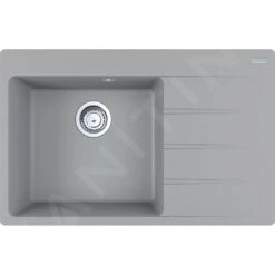 Franke Conjuntos De Cocina - Conjunto G216, Fregadero De Fragranite CNG 611-78 TL/2 Y Grifo Samoa, Piedra Gris/cromo 114.0650.797 -Franke 18c0a69b2cf4f43f3bb029b1