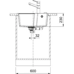 Franke Urban - Fregadero De Fragranite UBG 610-56, 560x500 Mm, Negro Mate 114.0637.591 -Franke 1d8ce6dd5225e02dd3ba9515