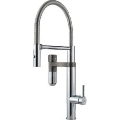 Franke Grifos De Filtrado - Grifo De Fregadero Vital Tap Con Unidad De Filtración, Brazo Flexible Y Ducha, Cromo/gun Metal 120.0621.230 -Franke 222cdec2878dd0918cc42fa0