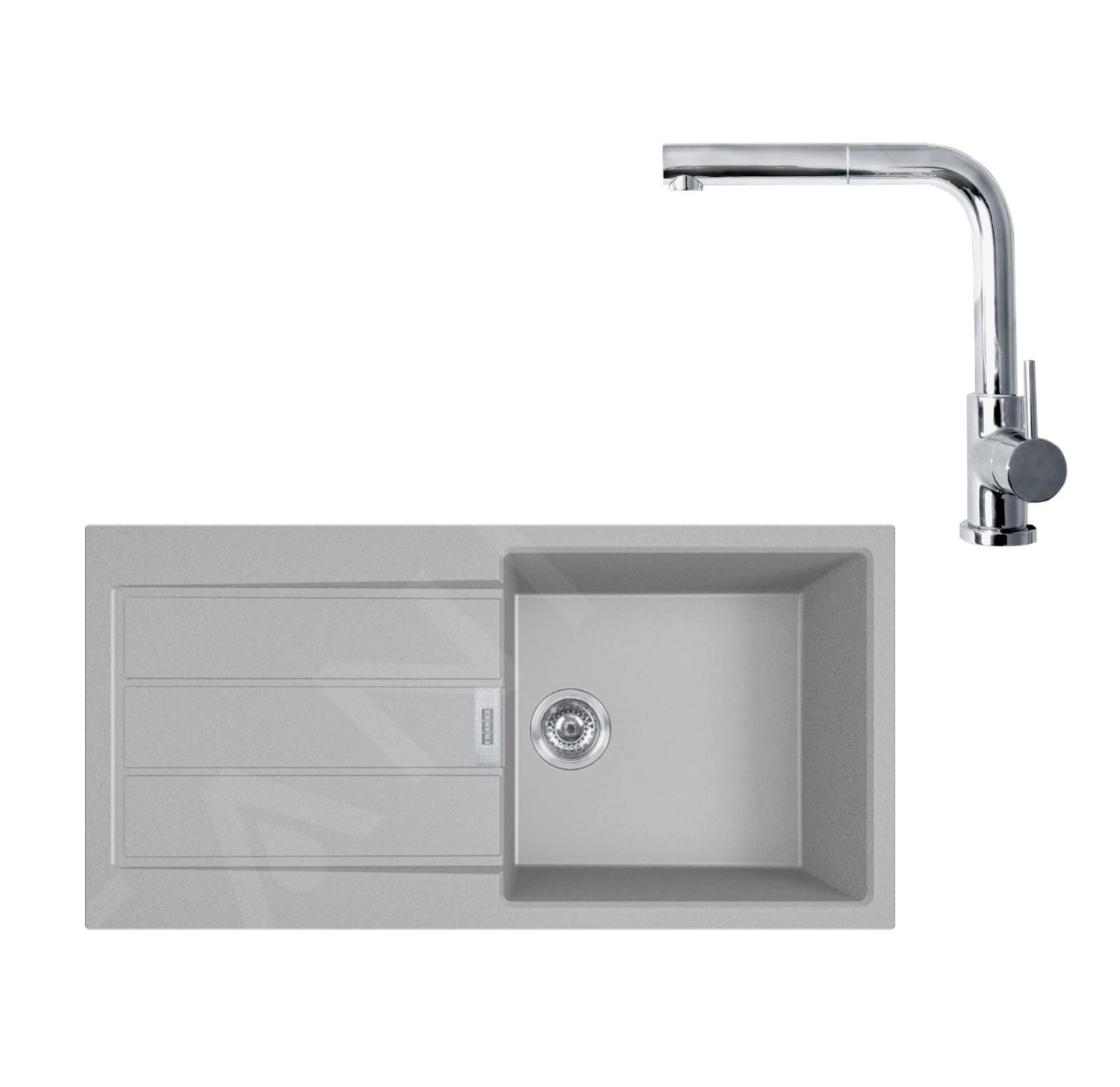 Franke Conjuntos De Cocina - Conjunto De Cocina T77, Fregadero De Tectonite S2D 611-100 Y Grifo FN 0147.031, Gris/cromo 143.0650.603 3 Franke Conjuntos De Cocina - Conjunto De Cocina T77, Fregadero De Tectonite S2D 611-100 Y Grifo FN 0147.031, Gris/cromo 143.0650.603