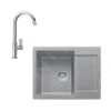 Franke Conjuntos De Cocina - Conjunto De Cocina G165, Fregadero De Fragranite MRG 611-62 Y Grifo FP 0408.031, Roca Gris/cromo 114.0587.927 -Franke 26cee1f547fe5e8fa2439bbe