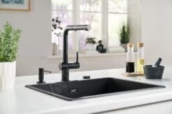 Franke Active New - Grifo De Fregadero FN 6110.901 Con Ducha Extraíble, Negro Mate 115.0653.382 -Franke 26d27619e398fce904dce5ad