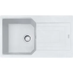 Franke Urban - Fregadero De Fragranita UBG 611-86, 860x500 Mm, Blanco Hielo 114.0582.825