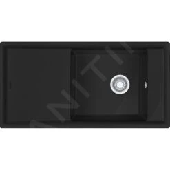 Franke Ambion - Fregadero De Cerámica ABK 611-100, 1000x510 Mm, Anthrazit Matt 124.0515.576