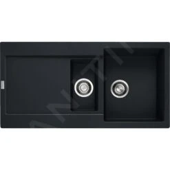 Franke Maris - Fregadero De Fragranite MRG 651, 970x500 Mm, Negro Mate 114.0637.578
