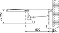 Franke Eurostar - Fregadero ETN 614 N ETHOS, 780x435 Mm, Acero Inoxidable 101.0684.385 -Franke 31406bcf71336c3a7963e301