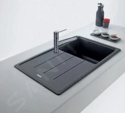 Franke Basis - Fregadero De Fragranite BFG 611-86, 860x500 Mm, Negro Mate 114.0661.512 8 Franke Basis - Fregadero De Fragranite BFG 611-86, 860x500 Mm, Negro Mate 114.0661.512 -Franke 31e6384275c9075f5afb68fb