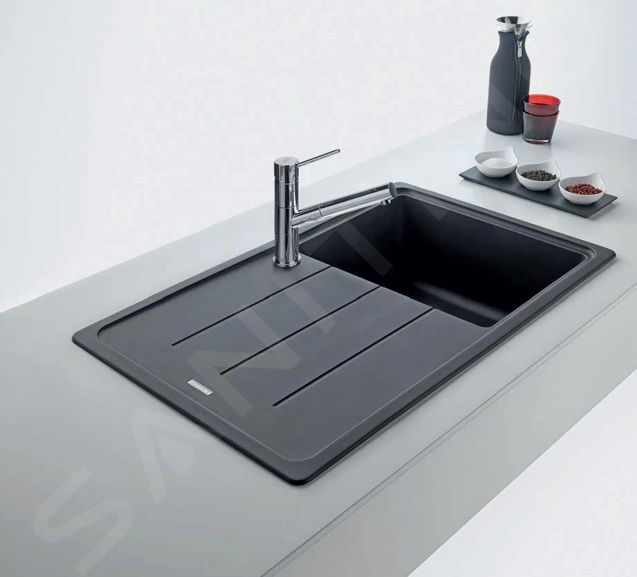 Franke Basis - Fregadero De Fragranite BFG 611-86, 860x500 Mm, Negro Mate 114.0661.512 5 Franke Basis - Fregadero De Fragranite BFG 611-86, 860x500 Mm, Negro Mate 114.0661.512 - Imagen 3