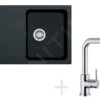 Franke Conjuntos De Cocina - Conjunto De Cocina T32, Fregadero De Tectonite OID 611-78, Negro + Grifo FN 0147, Cromo 114.0366.065 -Franke 31ee6ee1a17cff149ae84781