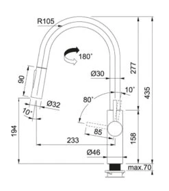 Franke Grifería - Grifo De Fregadero FN 5968.901 Con Ducha Extraíble, Negro Mate 115.0575.968 5 Franke Grifería - Grifo De Fregadero FN 5968.901 Con Ducha Extraíble, Negro Mate 115.0575.968 -Franke 33a67fb8c2c8865de786c552