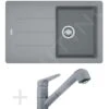 Franke Conjuntos De Cocina - Conjunto De Cocina G57, Fregadero De Granito BFG 611-78, Piedra Gris + Grifo FG 9547, Piedra Gris 114.0323.918