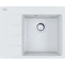 Franke Centro - Fregadero De Fragranite CNG 611-62 TL/7, 620x500 Mm, Blanco-hielo 114.0637.164