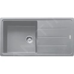 Franke Basis - Fregadero De Fragranite BFG 611-62, 970x500 Mm, Piedra Gris 114.0285.314
