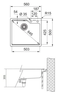 Franke Urban - Fregadero De Fragranite UBG 610-56, 560x500 Mm, Sahara 114.0582.784 -Franke 3c890eb0f8ce7ba3b1aca04b 3
