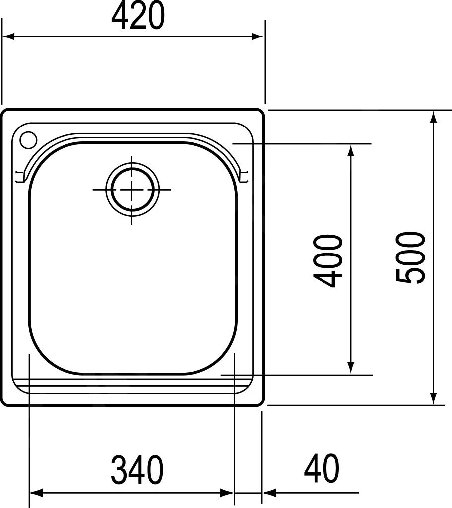 Franke Armonia - Fregadero De Acero Inoxidable AMX 610, 420x500 Mm 101.0120.020 4 Franke Armonia - Fregadero De Acero Inoxidable AMX 610, 420x500 Mm 101.0120.020 - Imagen 2