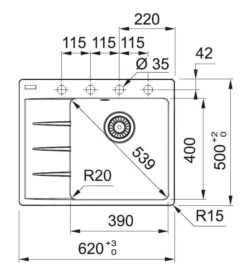 Franke Conjuntos De Cocina - Conjunto G231, Fregadero De Fragranite CNG 611-62 TL/7 Y Grifo FP 9000.071, ónix 114.0650.792 -Franke 3fbdafe593b7b83f15de1788 7