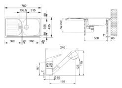 Franke Conjuntos De Cocina - Conjunto De Cocina N10, Fregadero De Acero Inoxidable ETN 614 N ETHOS + Grifo FB 9547.031, Cromo 101.0684.389 -Franke 41ac899ec90b50a7b29102fa