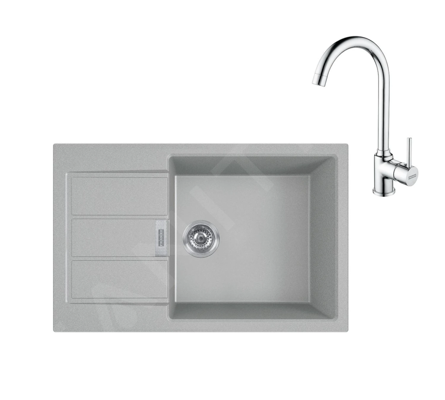 Franke Conjuntos De Cocina - Conjunto De Cocina T106, Tectonitový Dřez S2D 611-78 XL Y Grifo FP 9000.031, Gris/cromo 143.0675.733 3 Franke Conjuntos De Cocina - Conjunto De Cocina T106, Tectonitový Dřez S2D 611-78 XL Y Grifo FP 9000.031, Gris/cromo 143.0675.733
