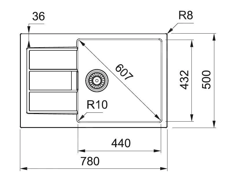 Franke Sirius 2.0 - Fregadero De Tectonite S2D 611-78 XL, 780x500 Mm, Negro 143.0617.613 4 Franke Sirius 2.0 - Fregadero De Tectonite S2D 611-78 XL, 780x500 Mm, Negro 143.0617.613 - Imagen 2