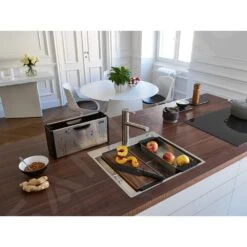 Franke Accesorios - Caja Con Accesorios Para Fregadero, Acero Inoxidable/plástico Negro 112.0619.946 19 Franke Accesorios - Caja Con Accesorios Para Fregadero, Acero Inoxidable/plástico Negro 112.0619.946 -Franke 46cd98e3f813d811ad651018