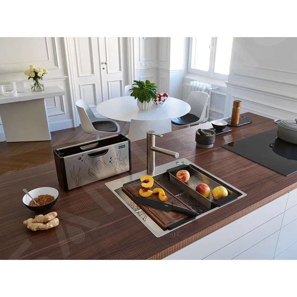 Franke Accesorios - Caja Con Accesorios Para Fregadero, Acero Inoxidable/plástico Negro 112.0619.946 8 Franke Accesorios - Caja Con Accesorios Para Fregadero, Acero Inoxidable/plástico Negro 112.0619.946 - Imagen 6