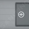 Franke Basis - Fregadero De Fragranite BFG 611-78, 780x500 Mm, Piedra Gris 114.0285.186