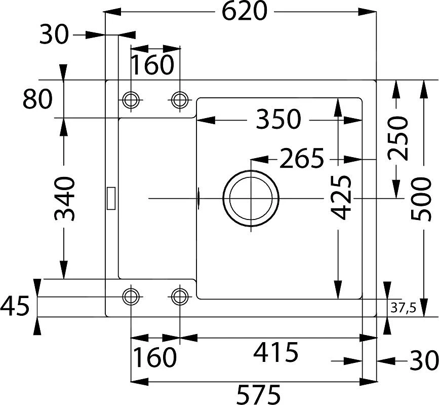 Franke Maris - Fregadero De Fragranite MRG 611-62, 620x500 Mm, Mechas De Arena 114.0284.760 4 Franke Maris - Fregadero De Fragranite MRG 611-62, 620x500 Mm, Mechas De Arena 114.0284.760 - Imagen 2