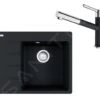 Franke Conjuntos De Cocina - Conjunto G223, Fregadero De Fragranite CNG 611-62 TL/7 Y Grifo FC 3055.901, Negro Mate/cromo 114.0675.668 -Franke 5d7590349ab2294492f56d64