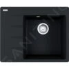 Franke Centro - Fregadero De Fragranite CNG 611-62 TL/7, 620x500 Mm, ónix 114.0637.492