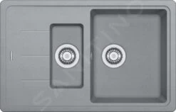 Franke Basis - Fregadero De Fragranite BFG 651-78, 780x500 Mm, Piedra Gris 114.0285.224