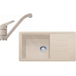 Franke Conjuntos De Cocina - Conjunto De Cocina G121, Fregadero De Fragranite BSG 611-78/39 + Grifo FP 9541.082, Sahara/cromo 114.0441.172