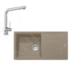 Franke Conjuntos De Cocina - Conjunto De Cocina G135, Fregadero De Fragranite BFG 611 Y Grifo Samoa, Cachemira/cromo 114.0510.323