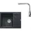 Franke Conjuntos De Cocina - Conjunto G8, Fregadero De Fragranite MRG 611-62 Y Grifo FN 0147.031, Negro Mate/cromo 114.0650.569 -Franke 73a966cfed606a0aa1c9b685
