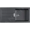 Franke Sirius 2.0 - Fregadero De Tectonite S2D 611-100, 1000x500 Mm, Negro 143.0613.661