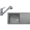 Franke Conjuntos De Cocina - Conjunto De Cocina G122, Fregadero De Fragranite BSG 611-78/39 + Grifo FC 9547.084, Piedra Gris 114.0441.185