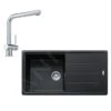 Franke Conjuntos De Cocina - Conjunto De Cocina G135, Fregadero De Fragranite BFG 611 Y Grifo Samoa, Onyx/cromo 114.0510.325 -Franke 7ef84677f0bef2427715a727