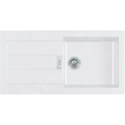 Franke Sirius 2.0 - Fregadero De Tectonite S2D 611-100, 1000x500 Mm, Blanco 143.0613.639