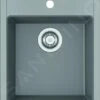 Franke Sirius - Fregadero De Tectonite SID 610-40, 430x530 Mm, Gris 114.0503.044