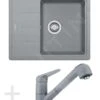 Franke Conjuntos De Cocina - Conjunto De Cocina G55, Fregadero De Granito BFG 611-62, Piedra Gris + Grifo FG 9547, Piedra Gris 114.0323.821