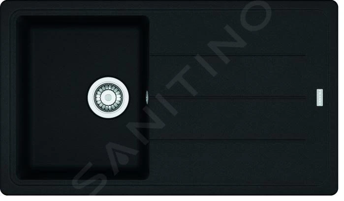 Franke Basis - Fregadero De Fragranite BFG 611-86, 860x500 Mm, Negro Mate 114.0661.512 3 Franke Basis - Fregadero De Fragranite BFG 611-86, 860x500 Mm, Negro Mate 114.0661.512