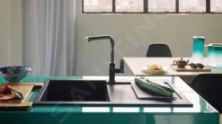 Franke Grifería - Grifo De Fregadero FG 0392.071, Con Ducha Extraíble, Cromo/ónix 115.0392.382 -Franke 90cdc169ff28c886e36c79a2