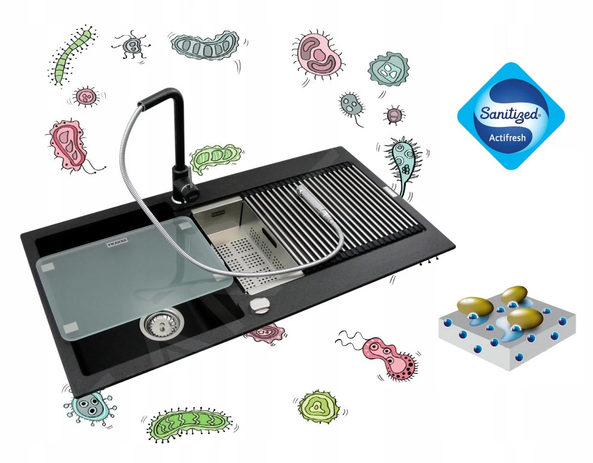 Franke Conjuntos De Cocina - Conjunto G226, Fregadero De Fragranite CNG 611-78 TL/7 Y Grifo FP 0408.031, Cachemira/cromo 114.0650.819 8 Franke Conjuntos De Cocina - Conjunto G226, Fregadero De Fragranite CNG 611-78 TL/7 Y Grifo FP 0408.031, Cachemira/cromo 114.0650.819 - Imagen 6